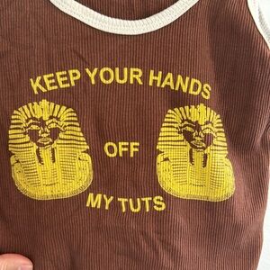 Vintage inspired retro graphic tank